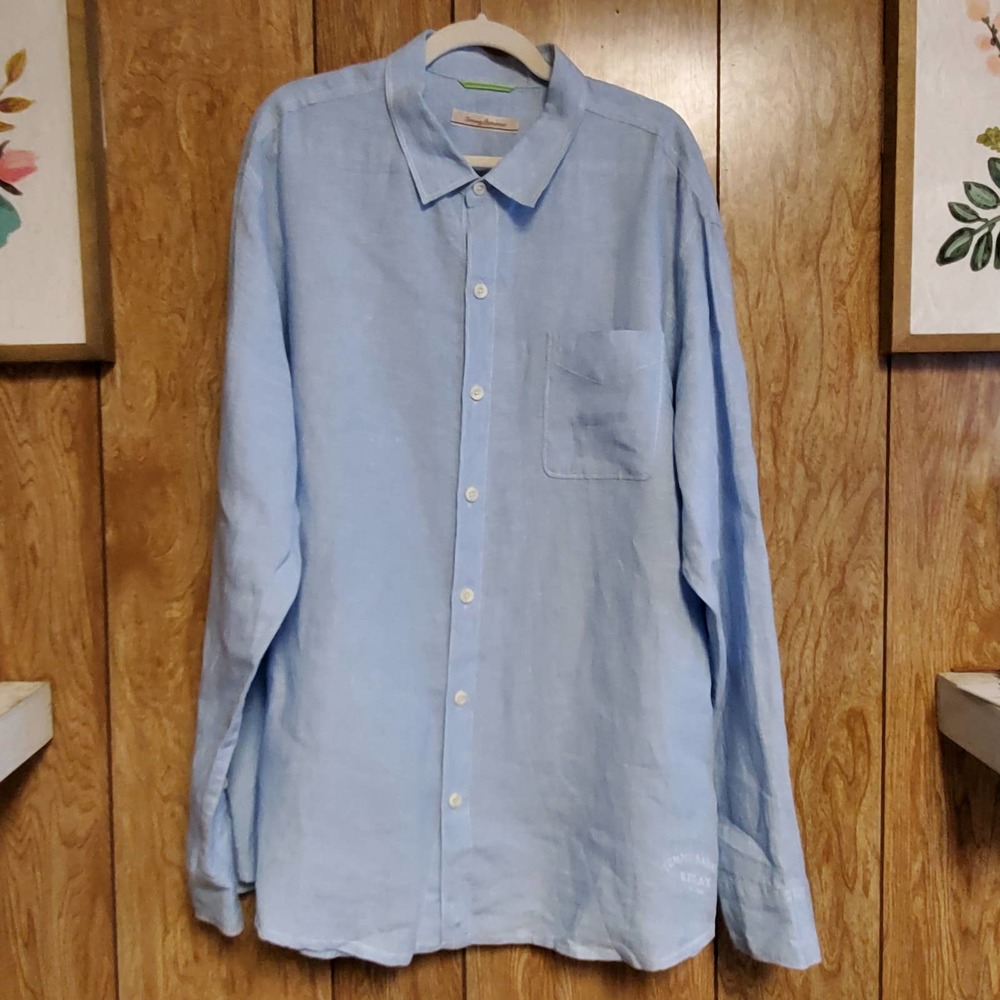 Tommy Bahama | Linen Long Sleeve Button Down Shirt | Size XXL